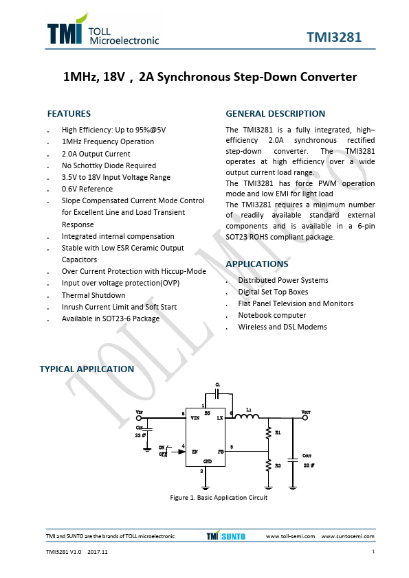 TMI3281 Datasheet Preview