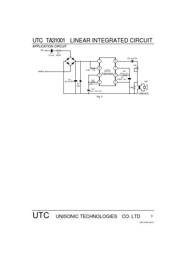 UTCTA31001