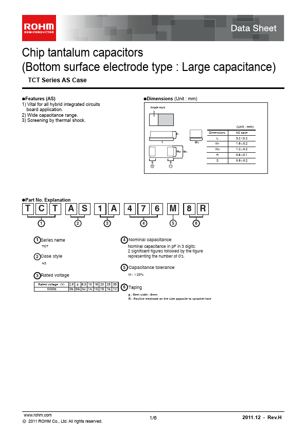 TCTAS1E475M8R