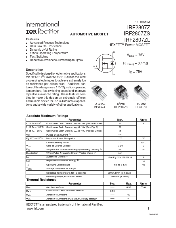 IRF2807Z