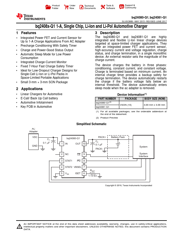 bq24081-Q1