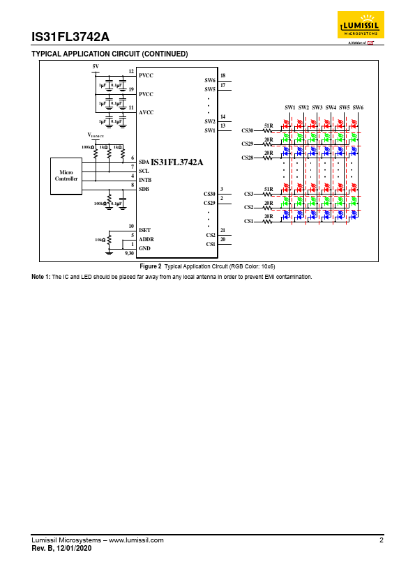 IS31FL3742A