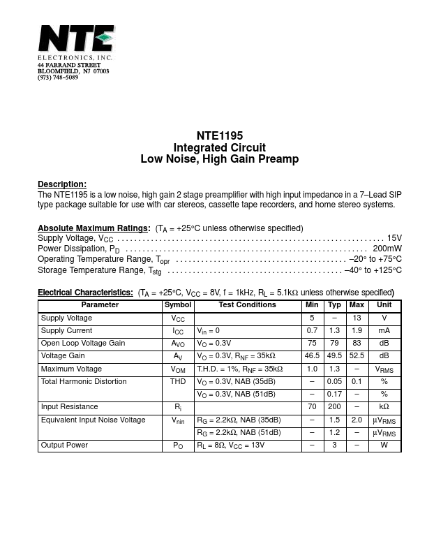 NTE1195