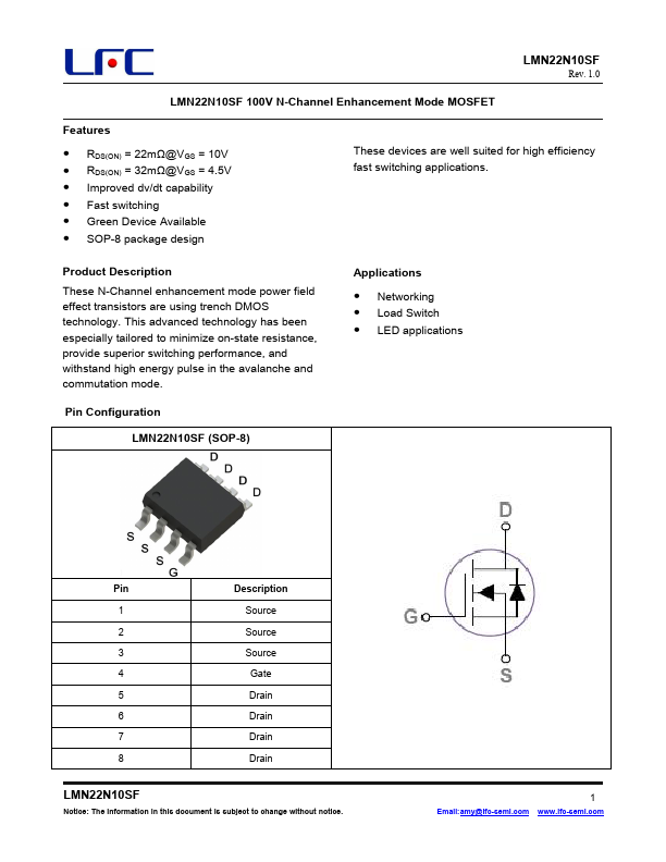 LMN22N10SF Datasheet Preview