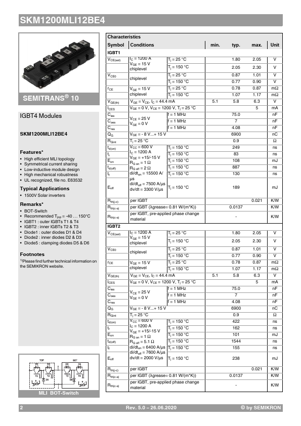 SKM1200MLI12BE4