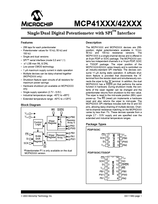 MCP41010T