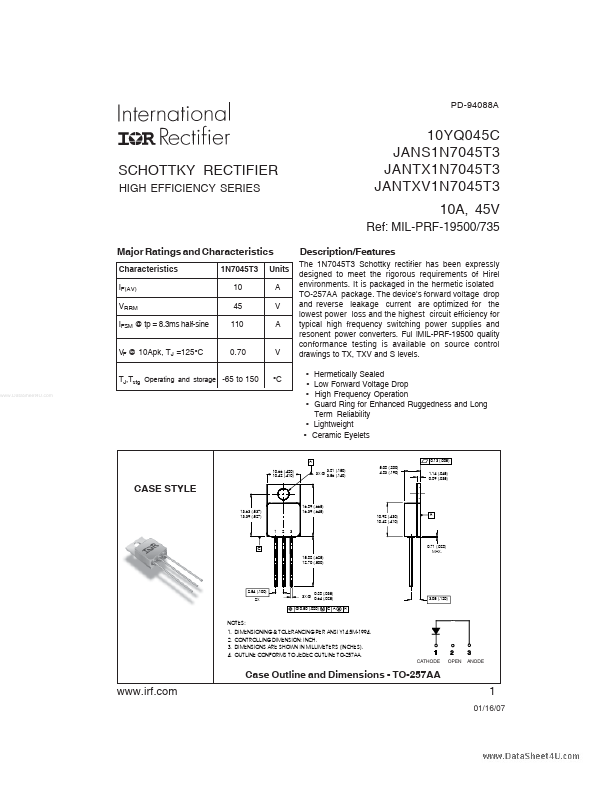 JANS1N7045T3