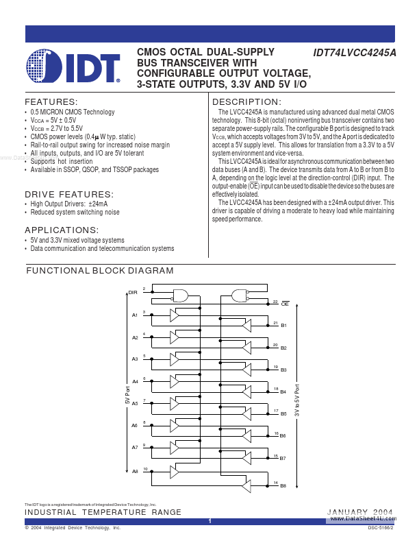 IDT74LVCC4245A