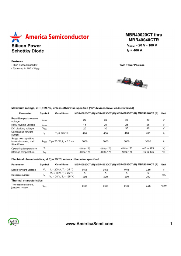 MBR40040CTR