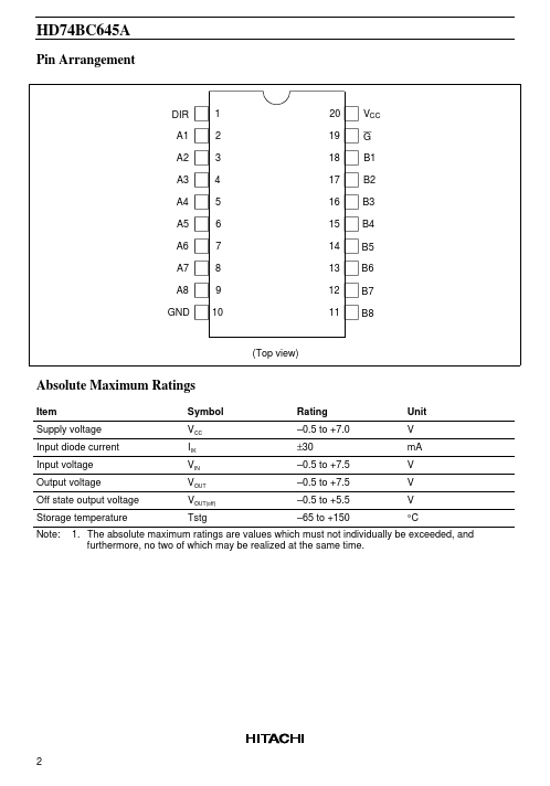 HD74BC645A