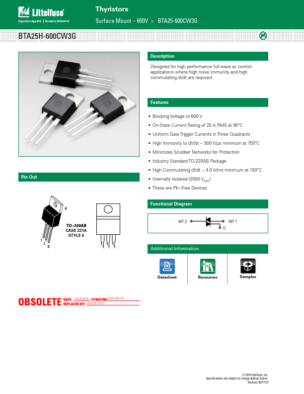 BTA25H-600CW3G