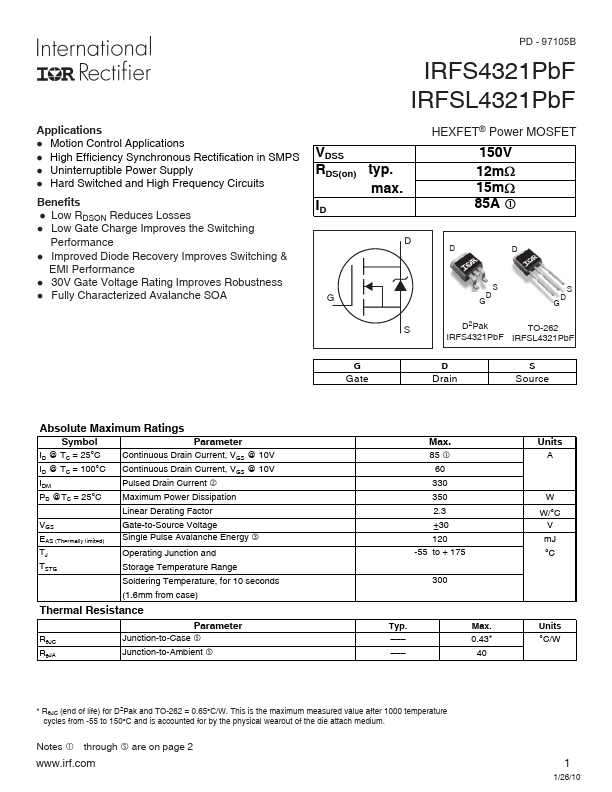 IRFSL4321PBF