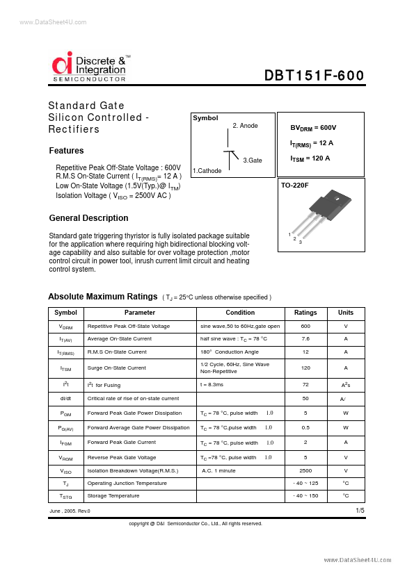 DBT151F-600