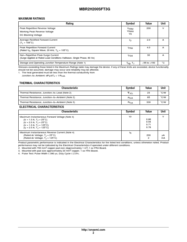 MBR2H200SFT3G