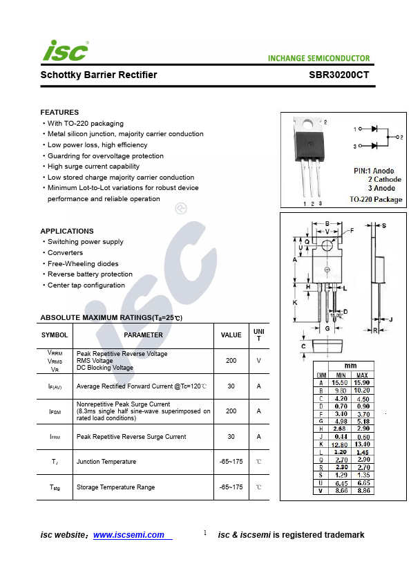 SBR30200CT