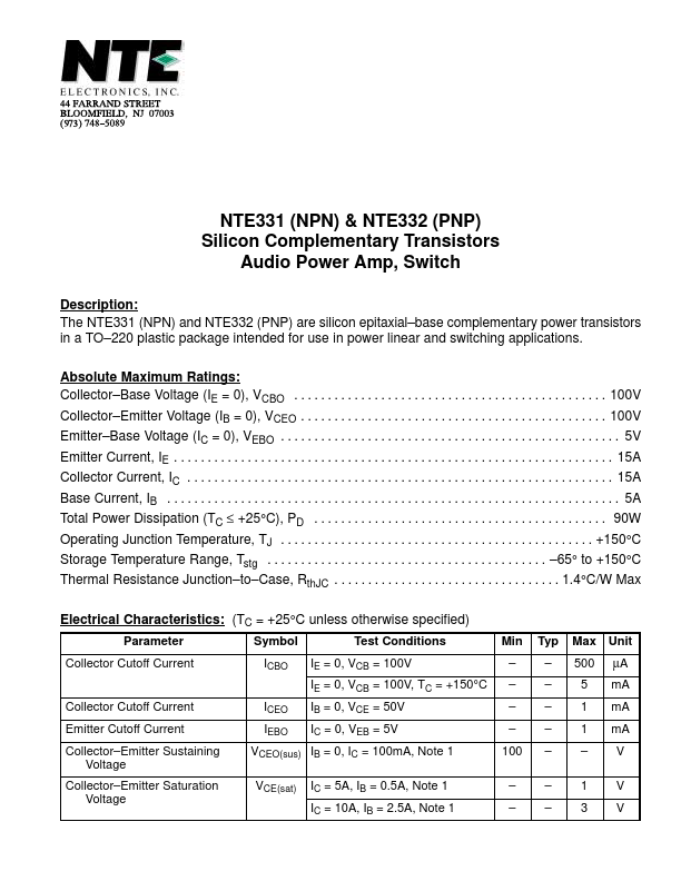 NTE331