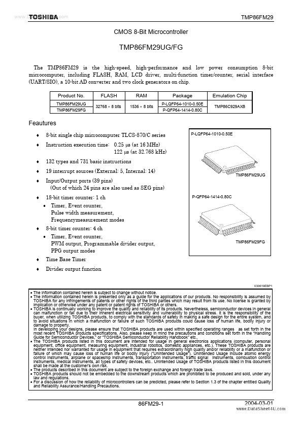 TMP86C29B