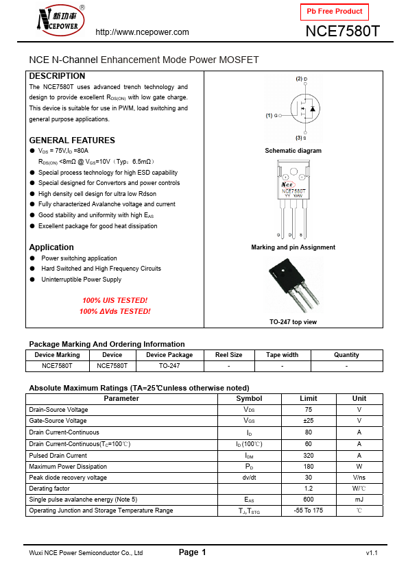 NCE7580T