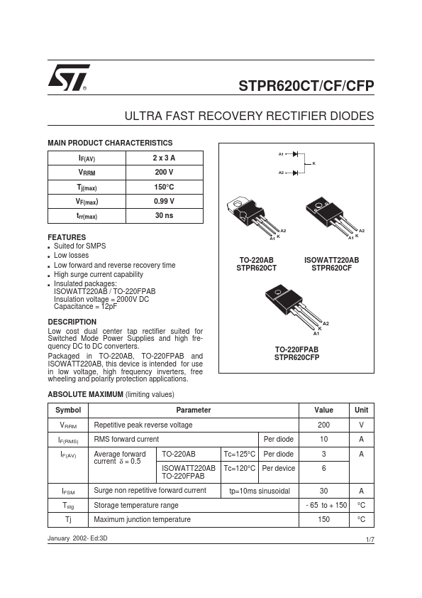 STPR620CT