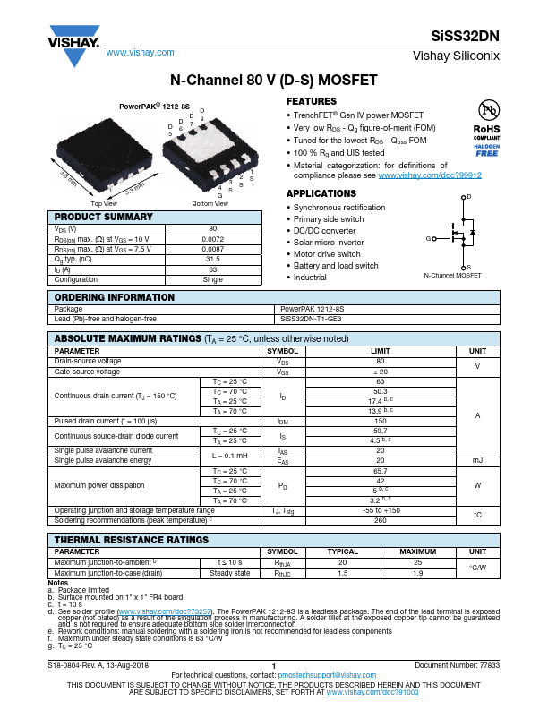 SiSS32DN Datasheet Preview