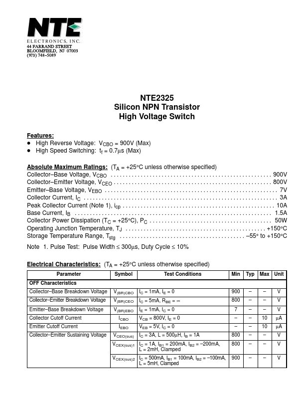 NTE2325