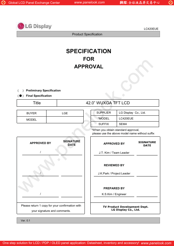 LC420EUE-SEM4