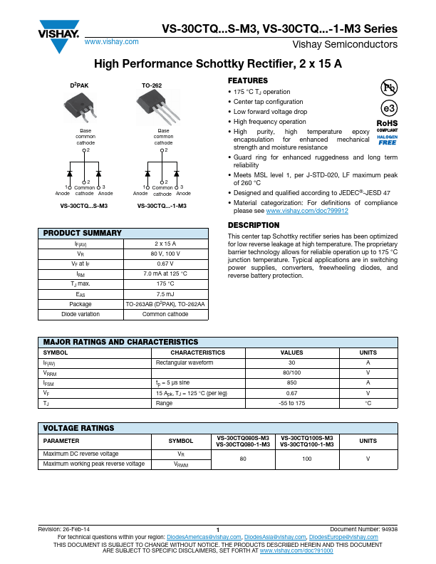 VS-30CTQ100S-M3