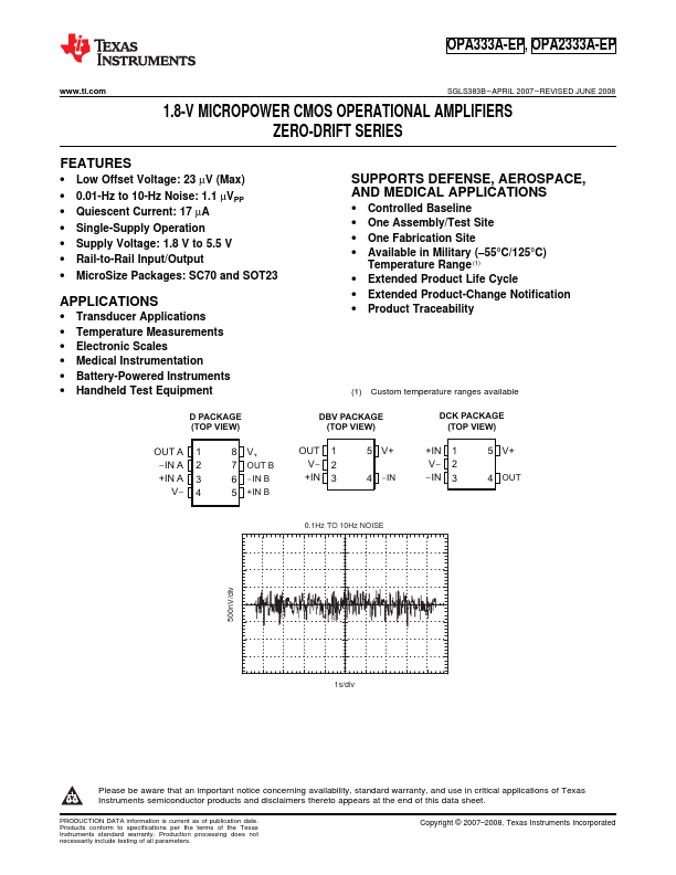 OPA333A-EP