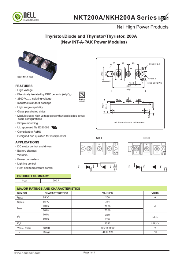 NKT200A Datasheet Preview