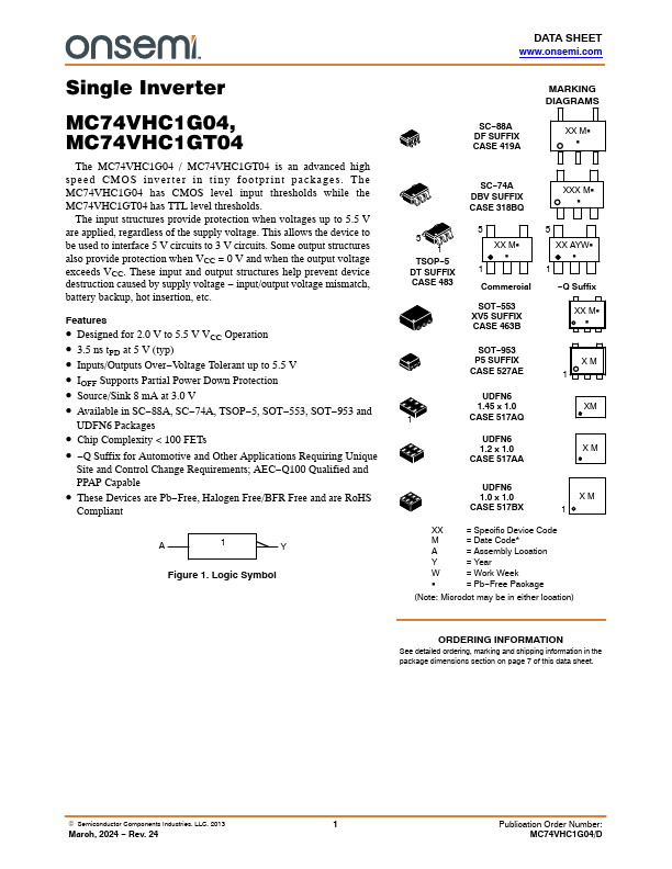 MC74VHC1GT04