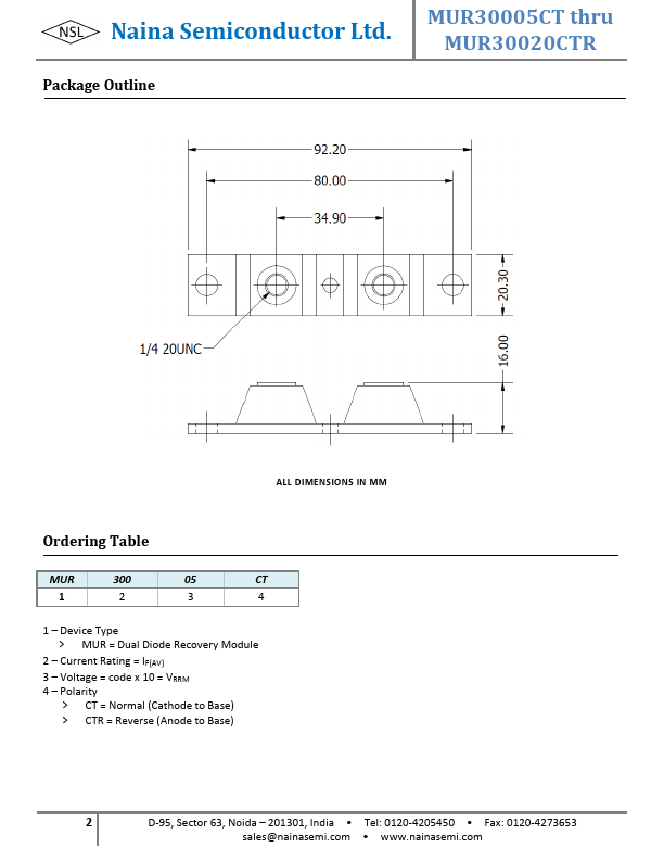 MUR30005CT