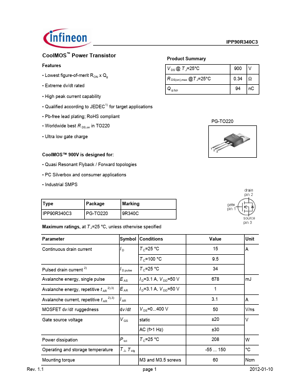 IPP90R340C3