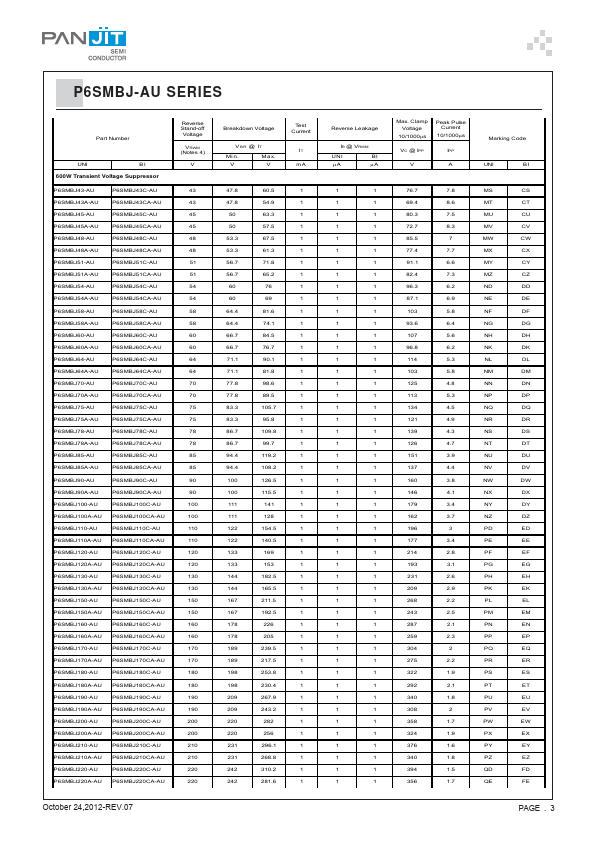 P6SMBJ6.0A-AU