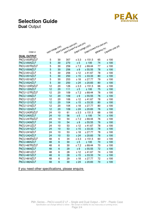 datasheet Preview Page 3