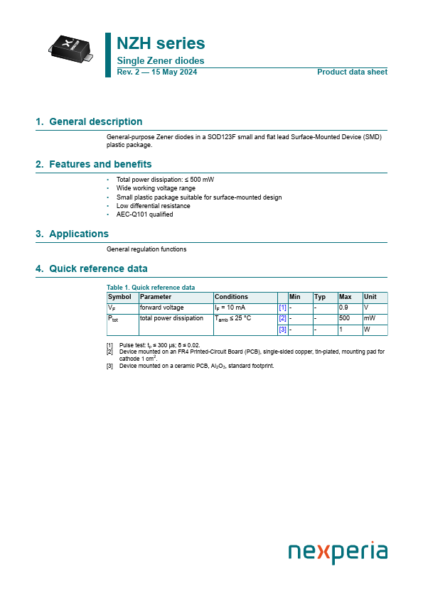 NZH4V7B Datasheet Preview