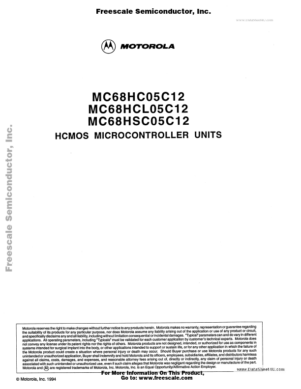 MC68HCL05C12