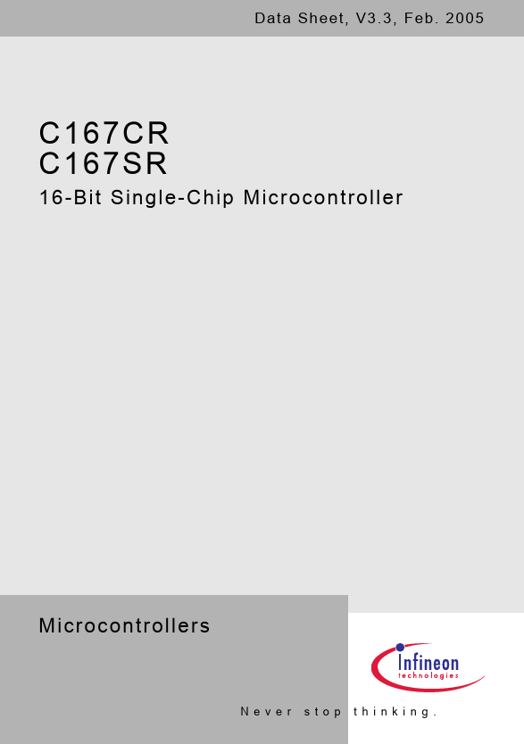 C167CR Datasheet Preview