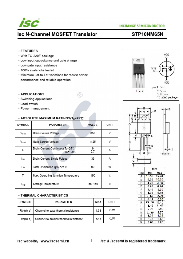 STP10NM65N