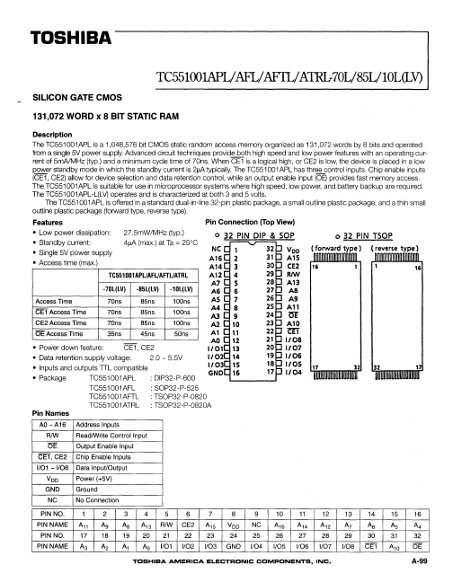 TC551001AFL-70LV