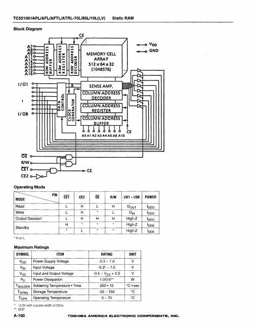 TC551001AFL-70LV