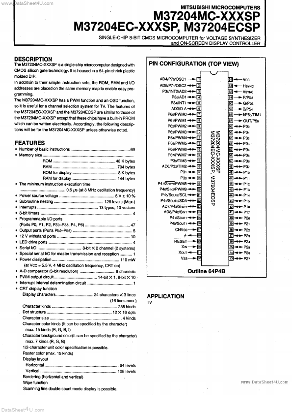 M37204EC-XXXSP