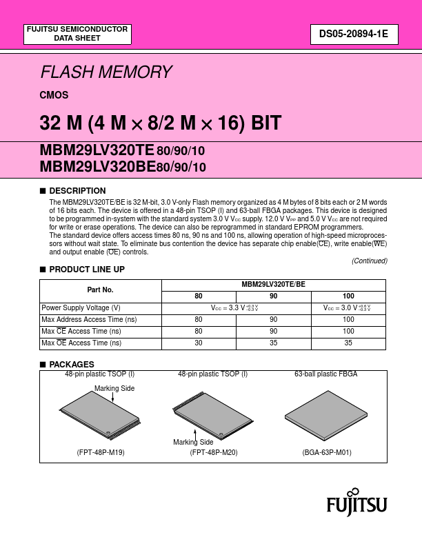 MBM29LV320BE