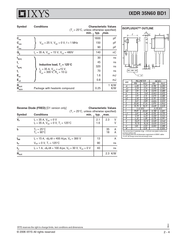 IXDR35N60BD1