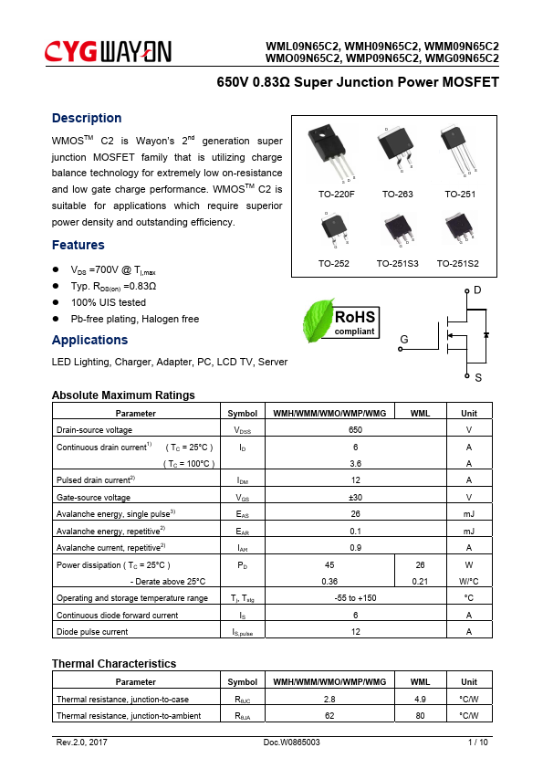 WMP09N65C2