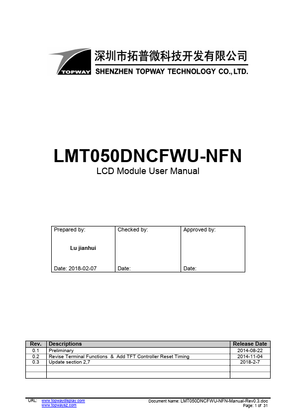 LMT050DNCFWU-NFN