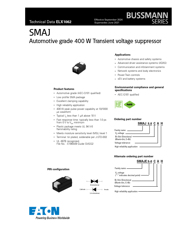SMAJ8.0AH Datasheet Preview