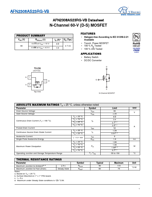 AFN2308AS23RG Datasheet Preview