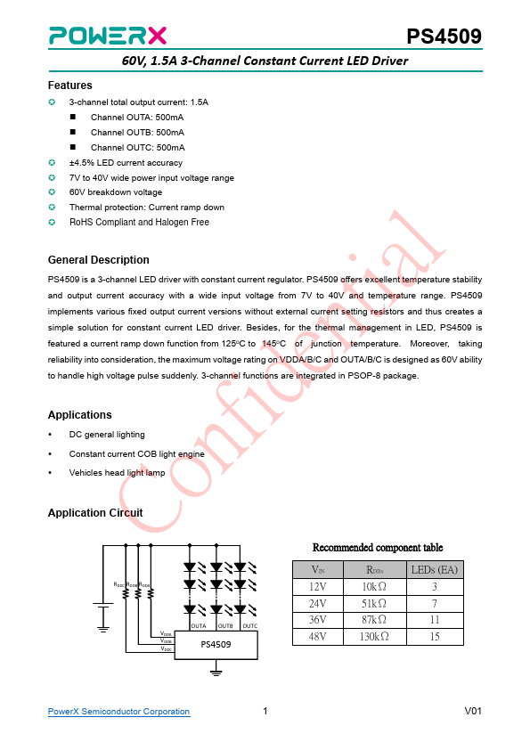 PS4509 Datasheet Preview