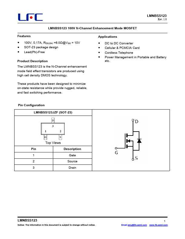 LMNBSS123 Datasheet Preview