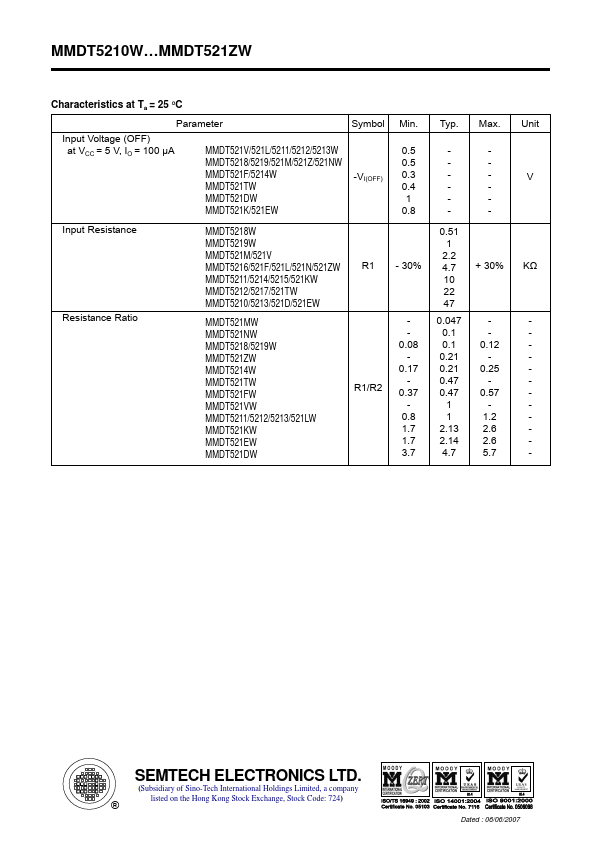 MMDT521LW